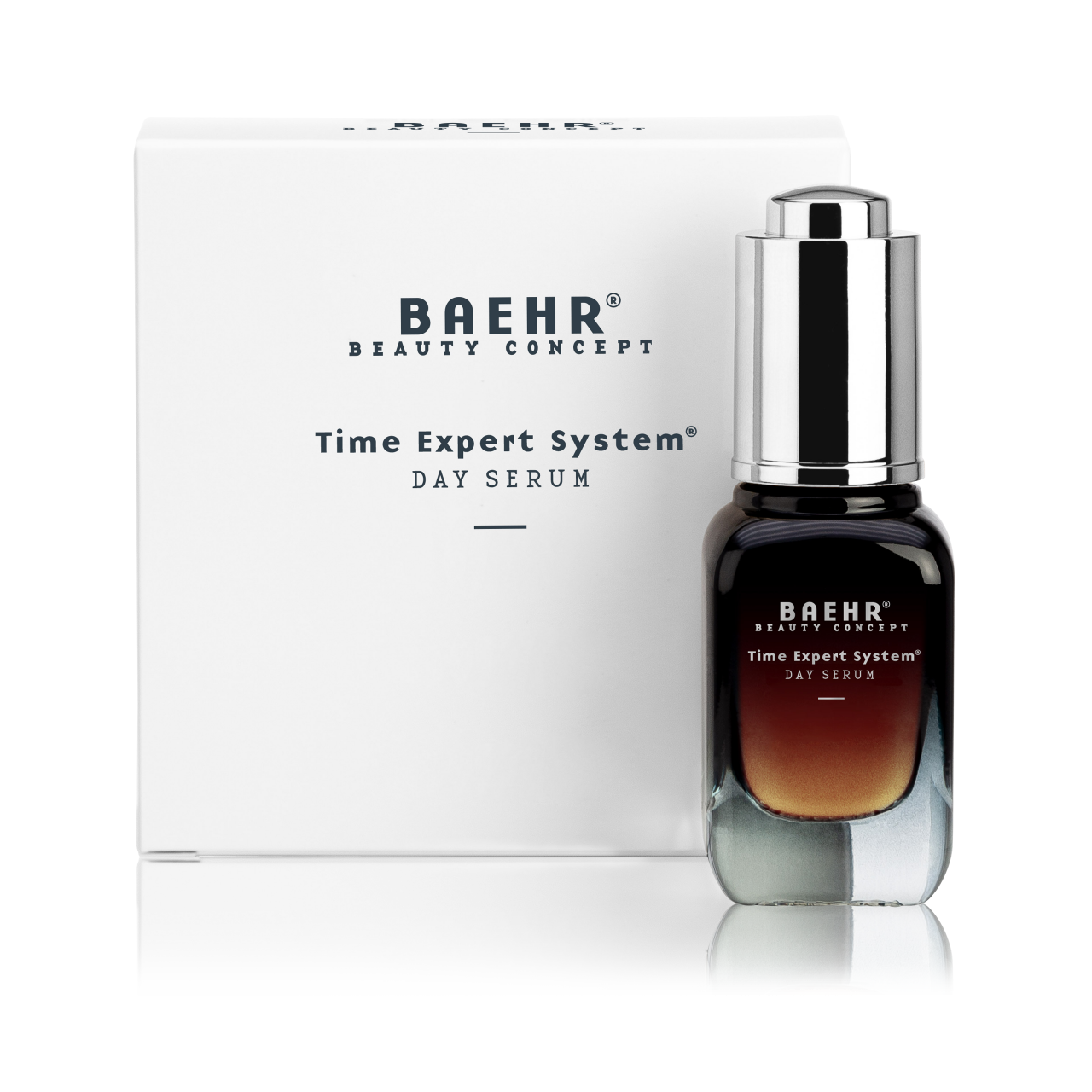 BAEHR Time Expert System - Day Serum, 15ml, Flacon und Umverpackung