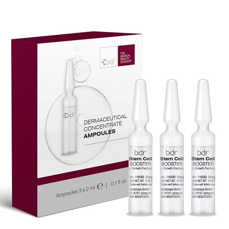 BDR MEDICAL BEAUTY bdr Stem Cell BOOSTER – Intensiv-Booster für geschwächte Hautstrukturen, 3 x 2 ml