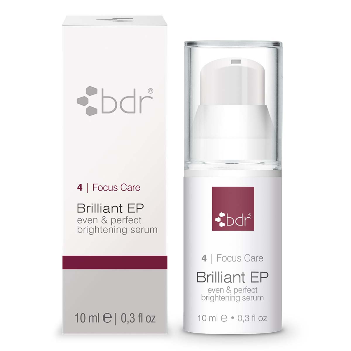 BDR MEDICAL BEAUTY Brilliant EP - even & perfect brightening serum – Wirkstoffkombination aus Tranexamsäure, stabilisiertem Vitamin C, Whitening-Peptiden und Azelainsäure, 10ml, mit Schachtel