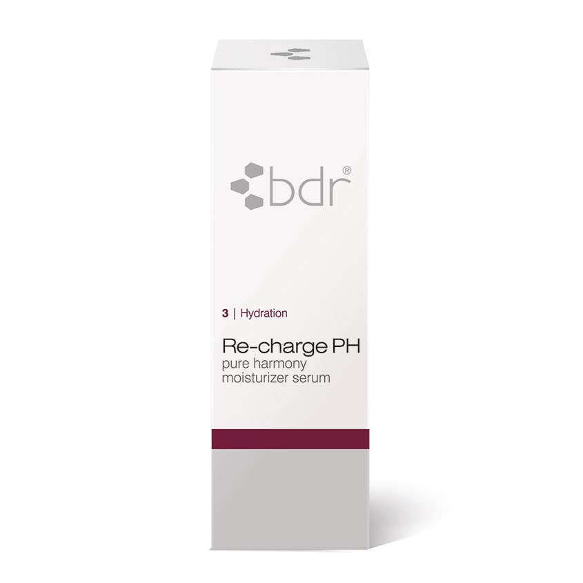 BDR MEDICAL BEAUTY Re-charge PH - pure harmony moisturizer serum – sorgt für sofortige und langanhaltende Feuchtigkeit – ohne zu beschweren., 30ml, Schachtel