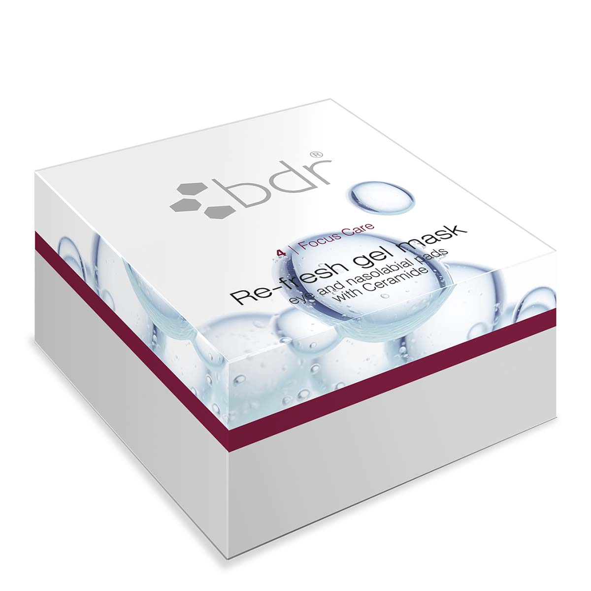BDR MEDICAL BEAUTY Re-fresh Gel Mask - eye & nasolabial pads – für sichtbar geglättete, regenerierte und intensiv hydratisierte Haut., 60St., Box