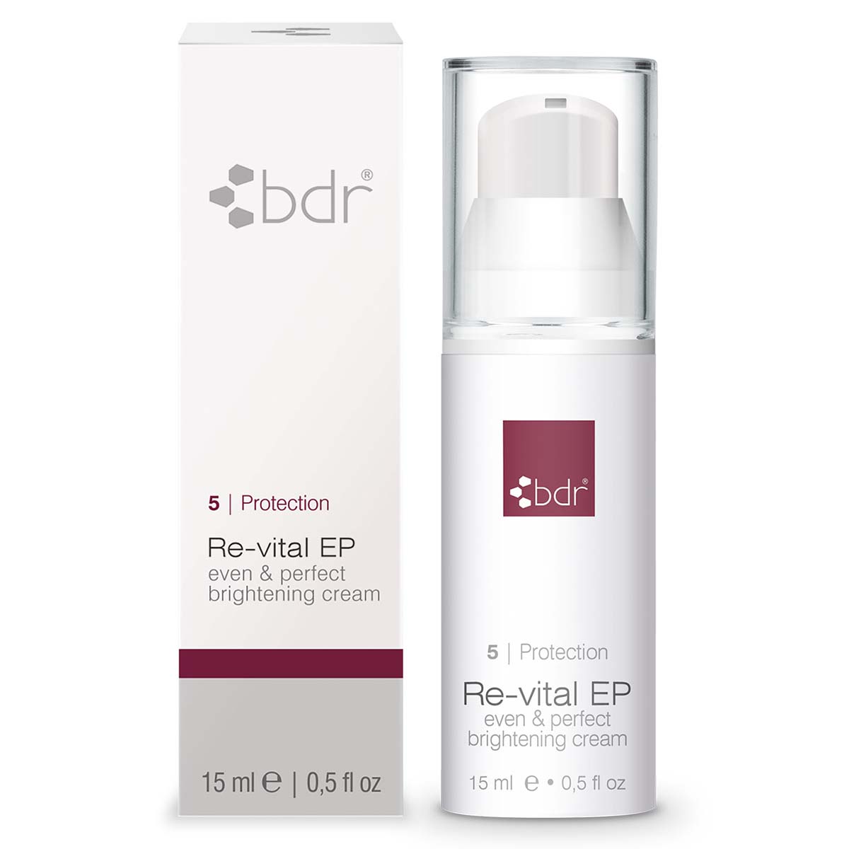 BDR MEDICAL BEAUTY Re-vital EP even & perfect brightening cream – bringt Deinen Teint zum Strahlen, mindert Pigmentflecken sichtbar und pflegt intensiv, ohne zu beschweren., 15ml, mit Schachtel