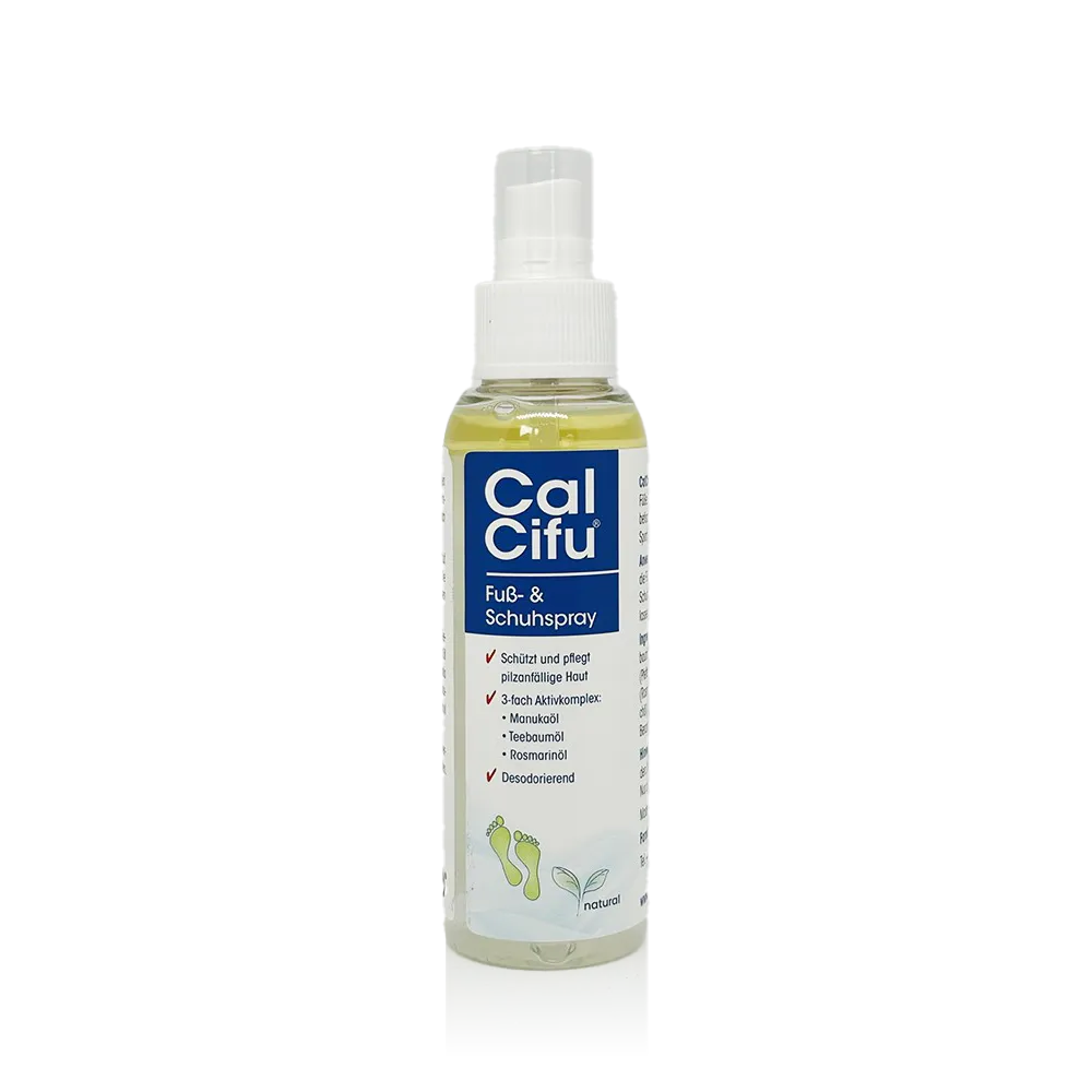 BODE Calcifu Natural Fuß- und Schuhspray – Pflege & Frische mit Pflanzenölen, 100ml, Sprühflasche