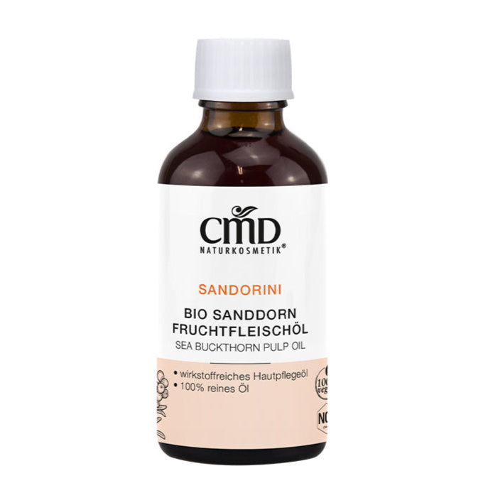 CMD NATURKOSMETIK Bio Sanddorn Fruchtfleischöl – schützt die Haut vor schädlichen Umwelteinflüssen und wirkt besonders regenerierend., 50ml