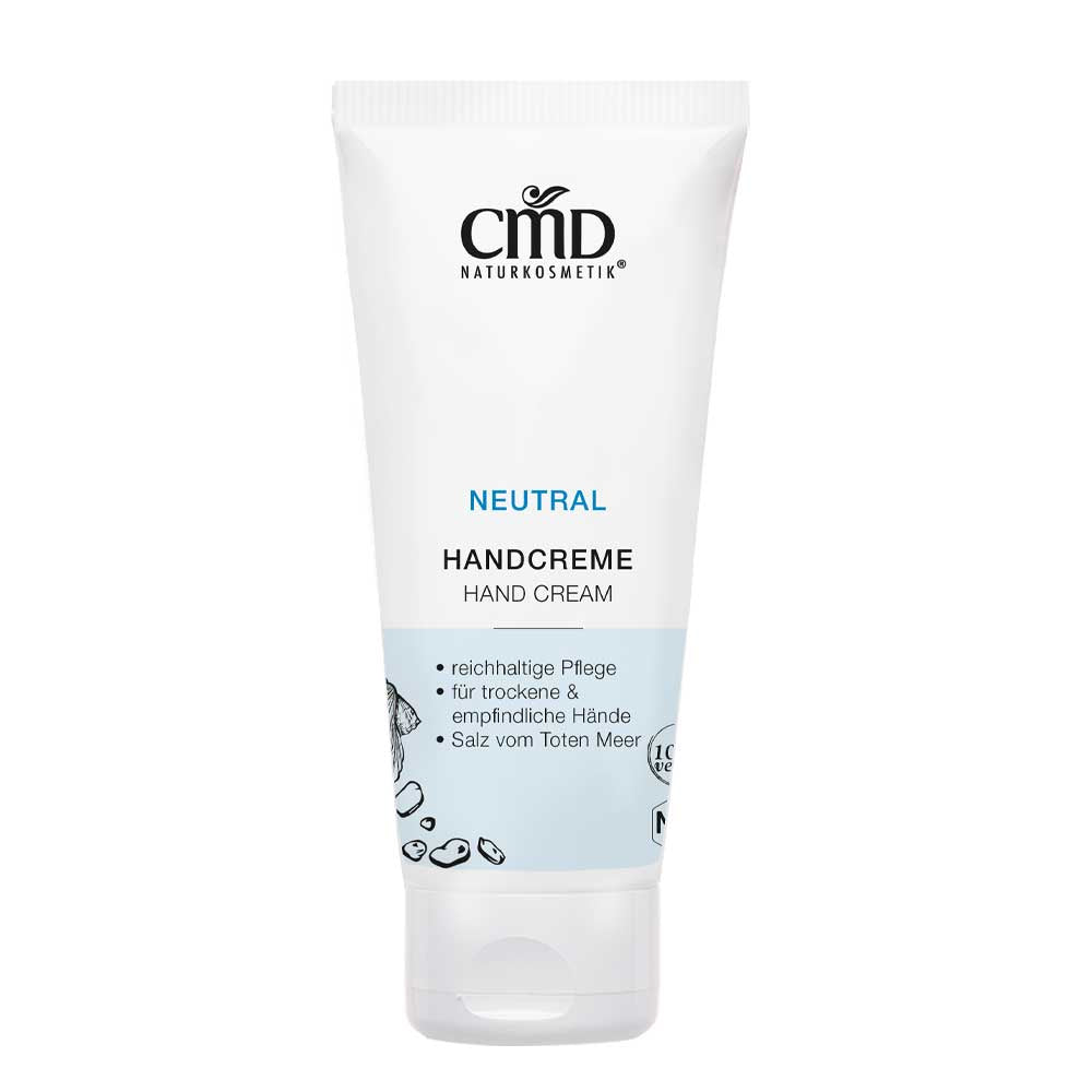 CMD NATURKOSMETIK Neutral Handcreme – pflegt Deine Hände intensiv, bewahrt sie vor dem Austrocknen und verleiht ein geschmeidiges Hautgefühl., 100ml