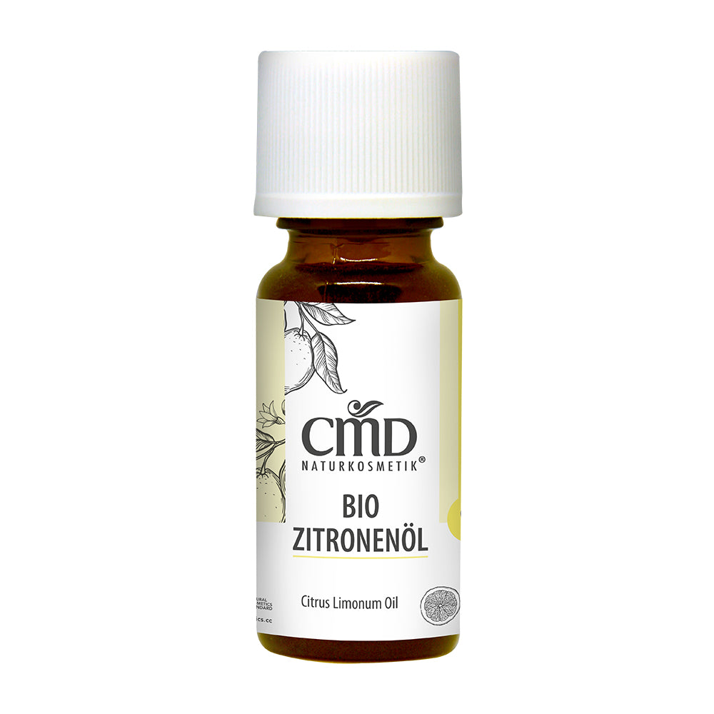 CMD NATURKOSMETIK reines Zitronen Öl (Bio) – wirkt konzentrationsfördernd, belebend, stimmungsaufhellend, insektenabweisend, erfrischend, anregend und inspirierend., 10ml