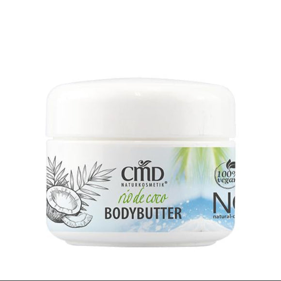 CMD NATURKOSMETIK Rio de Coco Bodybutter – verwöhnt Deine Haut mit einer zartschmelzenden, intensiven Pflege und einem Hauch Exotic., 4,5gr.