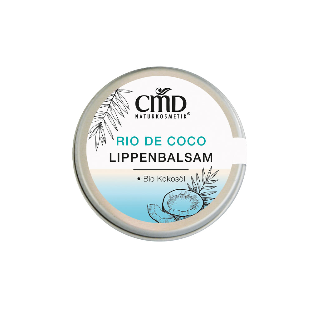 CMD NATURKOSMETIK Rio de Coco Lippenbalsam – Der Balsam macht die Lippen geschmeidig und zart. Er hat eine angenehm weiche Konsistenz und ist deswegen auch für empfindliche Lippen geeignet., 14gr.