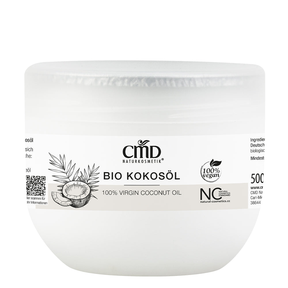 CMD NATURKOSMETIK Rio de Coco reines Bio Kokosöl (Kokosfett) – Reines, unbehandeltes, kalt gepresstes Bio Kokosöl (Virgin Coconut Oil) von CMD Naturkosmetik ist auf Grund seiner besonderen Eigenschaften vielseitig einsetzbar., 500ml
