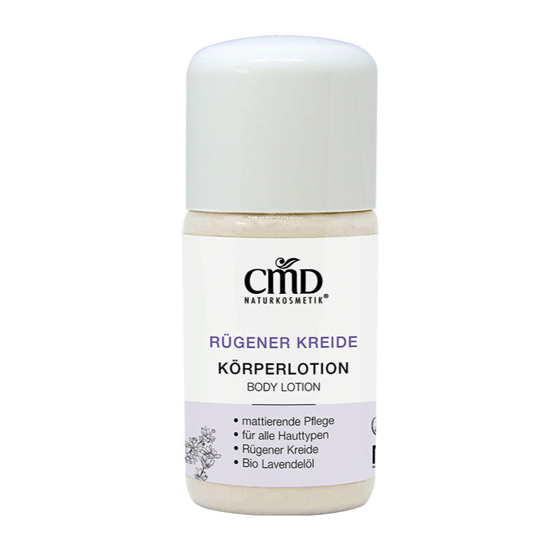 CMD NATURKOSMETIK Rügener Kreide Körperlotion – wirkt ausgleichend, unterstützt die Hautfunktionen und regt die Zellneubildung an, 30ml