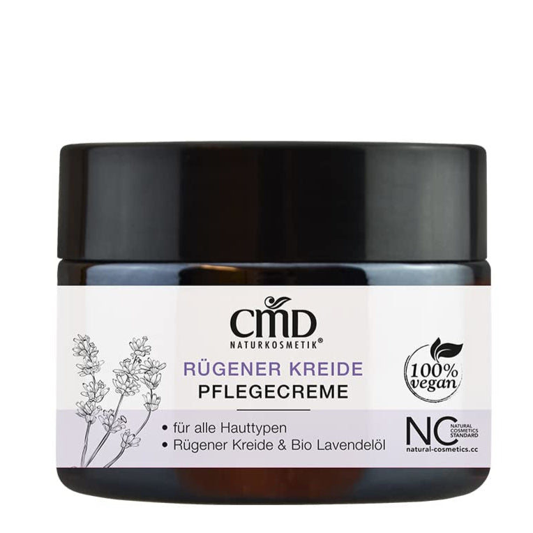 CMD NATURKOSMETIK Rügener Kreide Pflegecreme – schenkt Deiner Haut, durch die wertvollen natürlichen Öle, die Pflege, die sie benötigt., 50ml