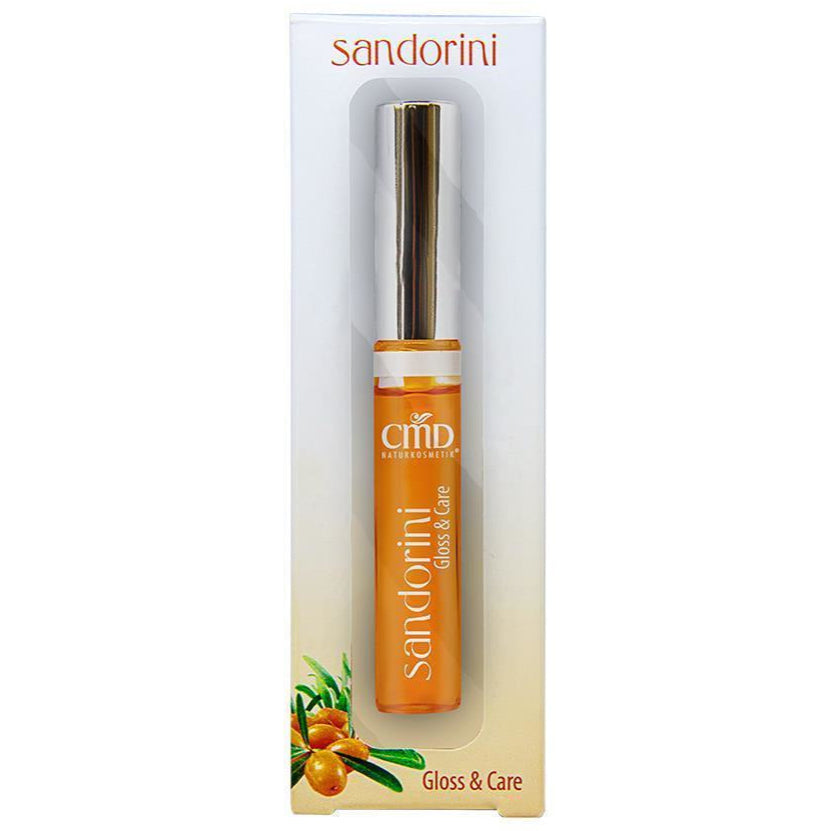 CMD NATURKOSMETIK Sandorini Lipgloss shiny – verleiht nicht nur einen verführerischen Glanz, sondern pflegt zusätzlich die Lippen intensiv., 6ml