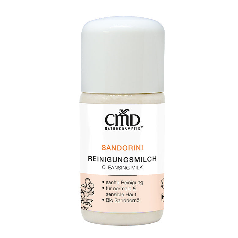 CMD NATURKOSMETIK Sandorini Reinigungsmilch – reisegröße, 30ml