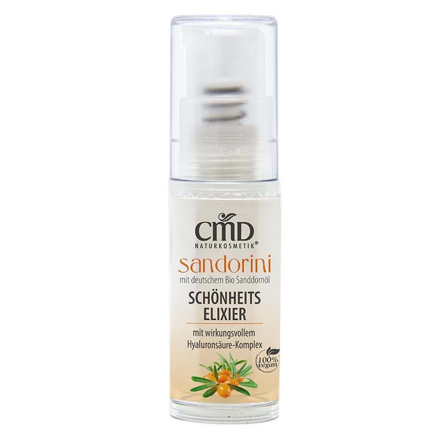 CMD NATURKOSMETIK Sandorini Schönheits-Elixier – hochkonzentrierte Feuchtigkeitspflege für trockene und reife Haut., 5ml