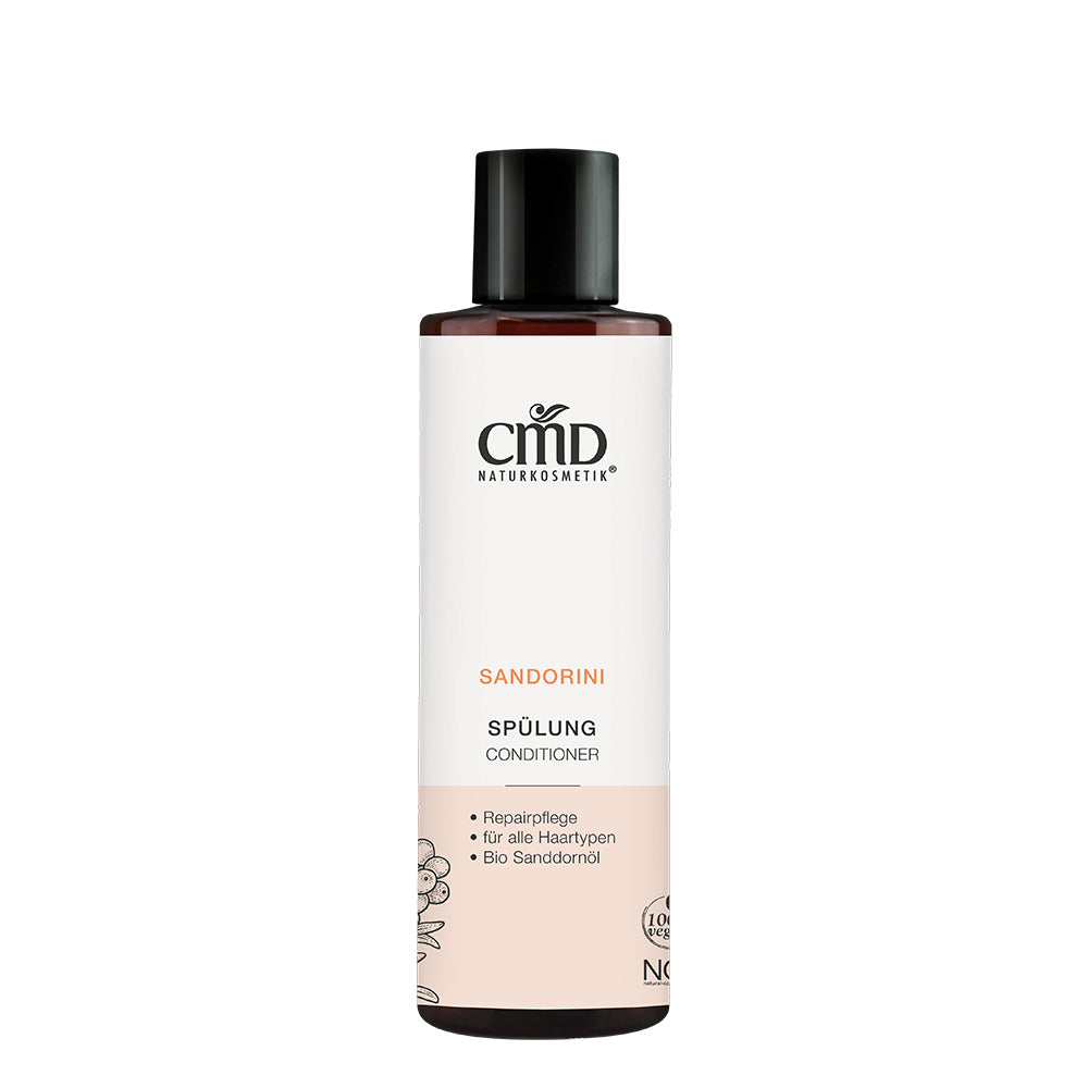 CMD NATURKOSMETIK Sandorini Spülung – für Glanz & Kämmbarkeit, 200ml, Flasche