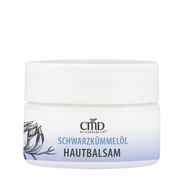 CMD NATURKOSMETIK Schwarzkümmelöl Balsam – Juckreiz und Spannungsgefühl werden durch die gut verträglichen und pflegenden Inhaltsstoffe gemildert., 15ml