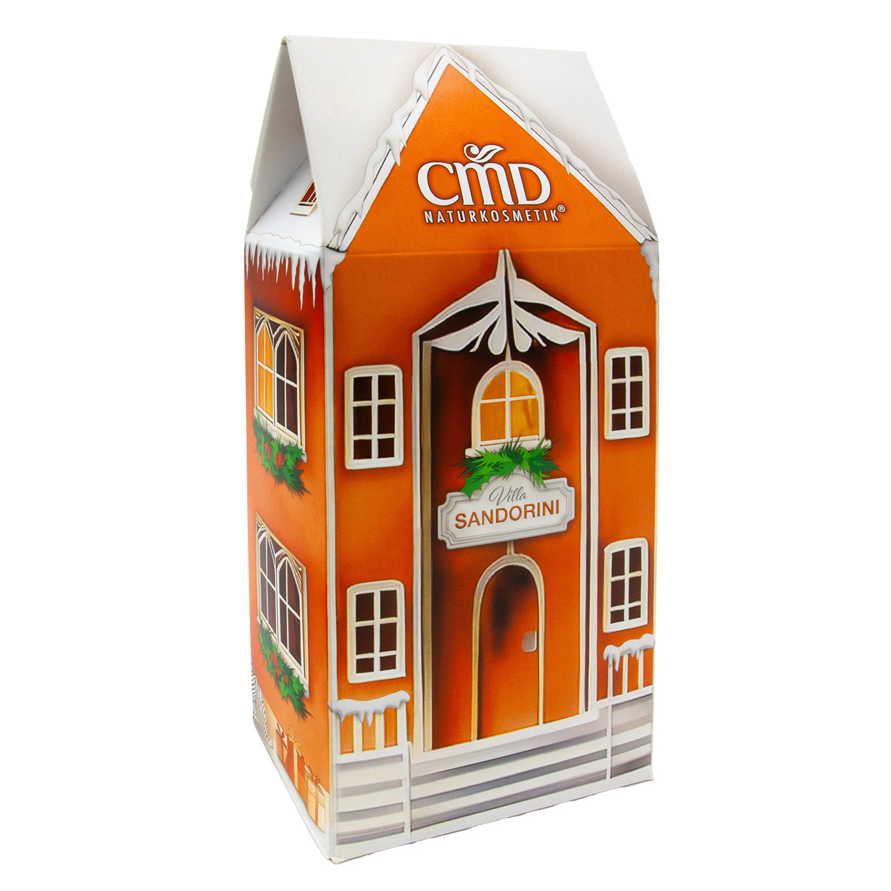 CMD NATURKOSMETIK Weihnachtsset Villa Sandorini, 1Stk, Geschenkbox Seitenansicht