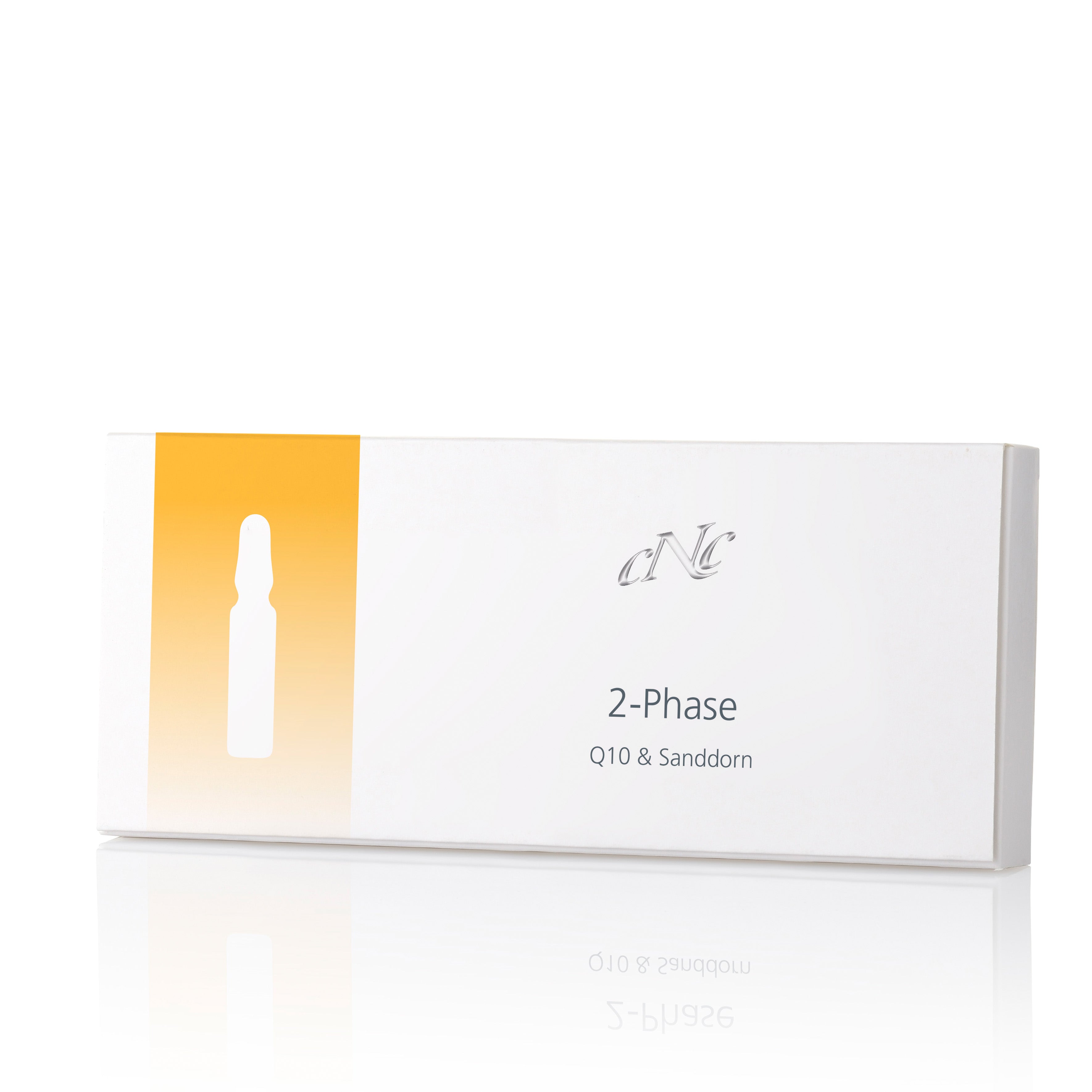 CNC 2-Phase Q10 & Sanddorn Ampullen – Mischung aus Q10, Sanddornöl und Vitamin E aktiviert sie die natürlichen Regenerationsprozesse deiner Haut., 10x2ml, 10er Packung