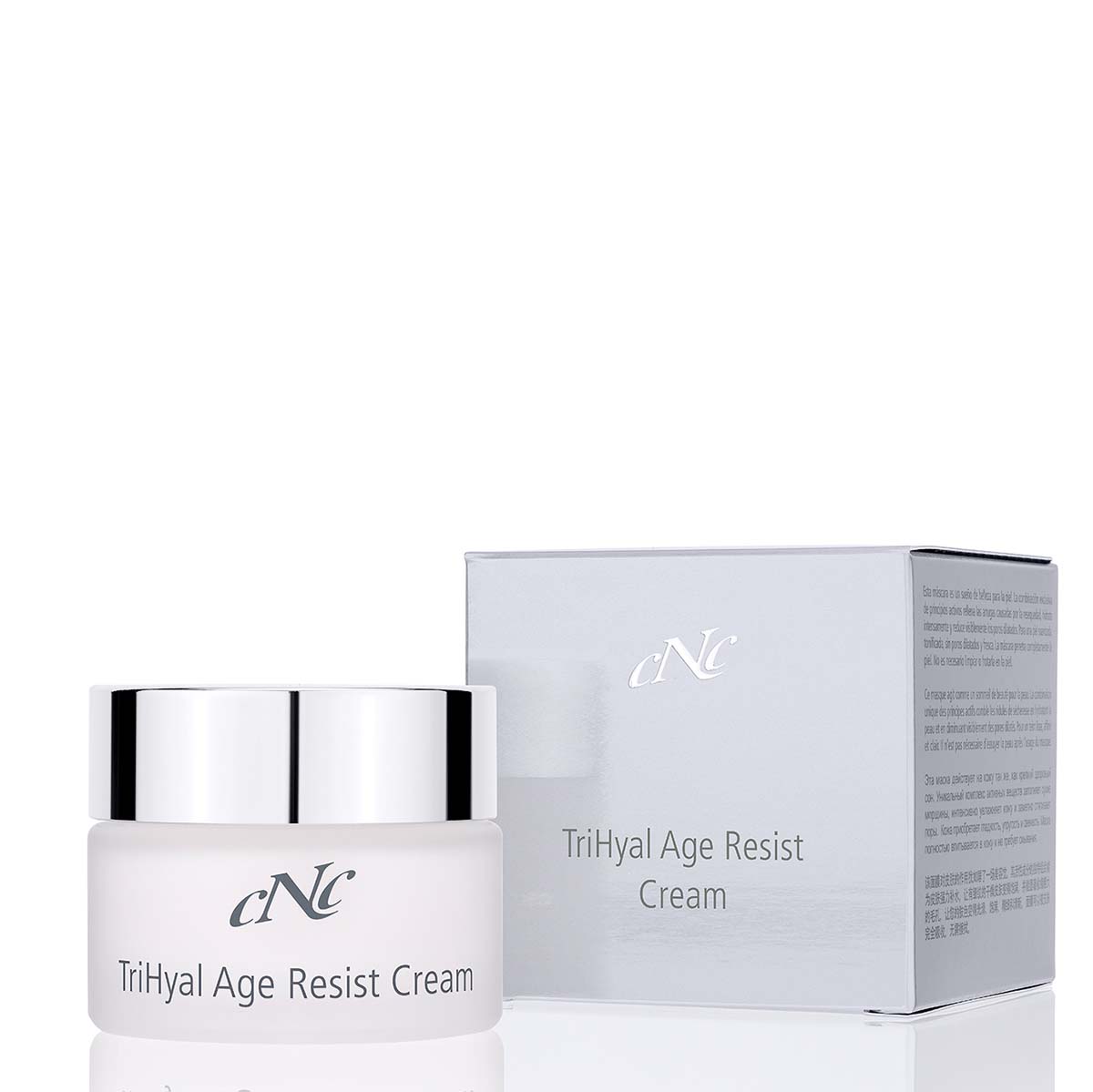 CNC aesthetic world TriHyal Age Resist Cream – 24h-Pflege für anspruchsvolle Haut, die gezielt gegen die Zeichen der Zeit wirkt., 50ml, mit Box
