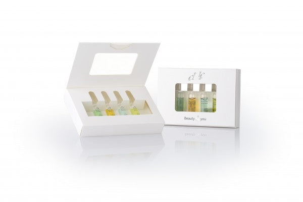 CNC  Ampullen-Box " Beauty 4 you" –  versorgt die Haut intensiv mit Feuchtigkeit, reduziert Trockenheitsfältchen im Gesicht und Augenbereich, verleiht der Haut neue Elastizität und Spannkraft., Box