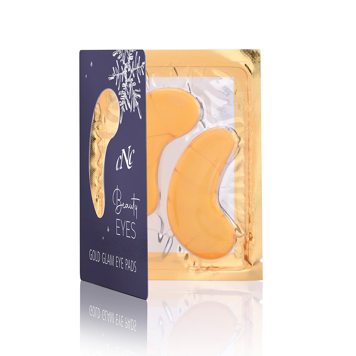 CNC Beauty EYES Gold Glam Pads, 5x2stk, Faltkarte offen