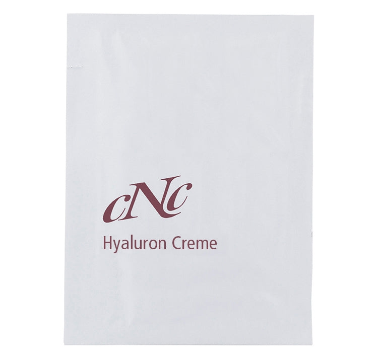 CNC classic Hyaluron Creme Sachet – spendet nachhaltig Feuchtigkeit und sorgt für eine deutlich frischere Ausstrahlung. Trockenheitsfältchen werden gemildert., 2ml, Sachet
