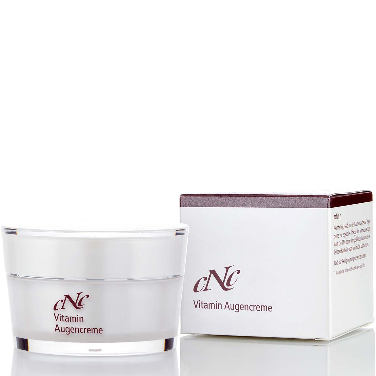 CNC classic Vitamin Augencreme – pflegt die empfindliche Augenpartie mit regenerierenden und beruhigenden Wirkstoffen., 15ml, mit Box