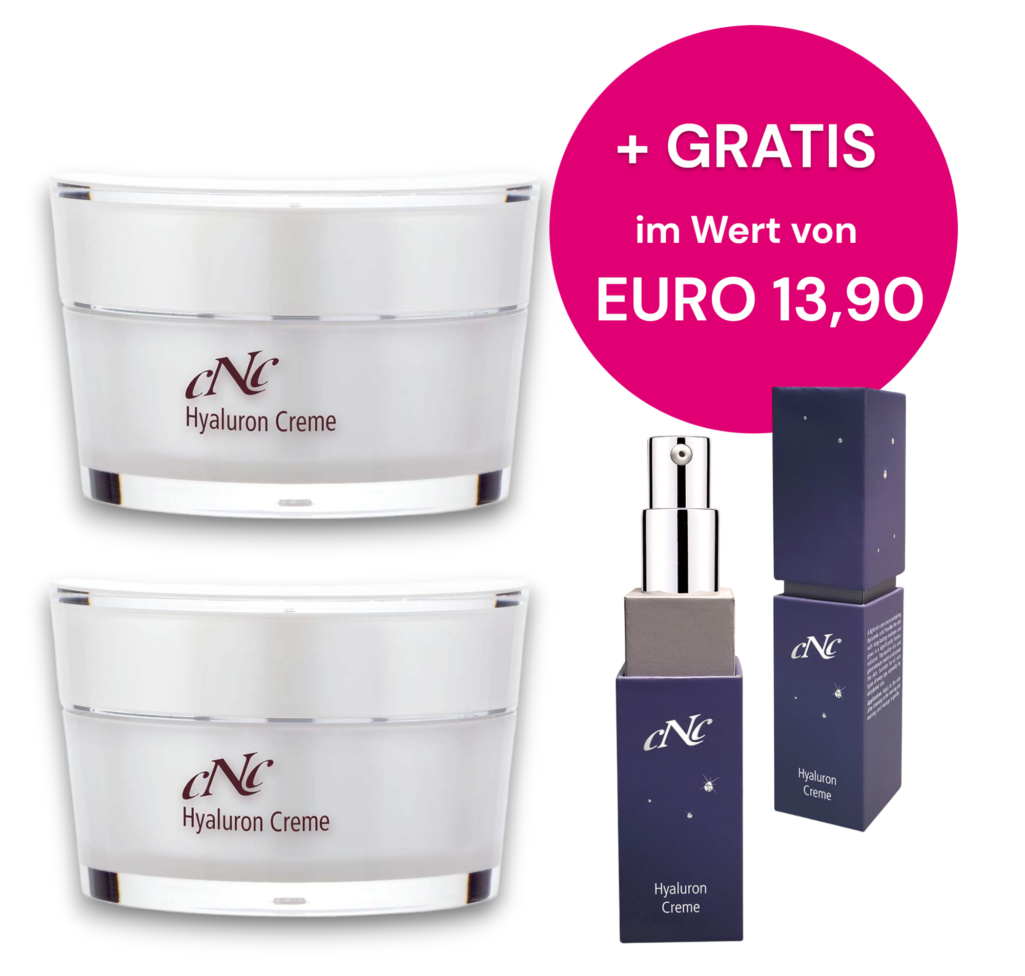 CNC CNC 2x Hyaluron Creme 50ml + 15 ml gratis (Wert: 13,90 €), 115ml