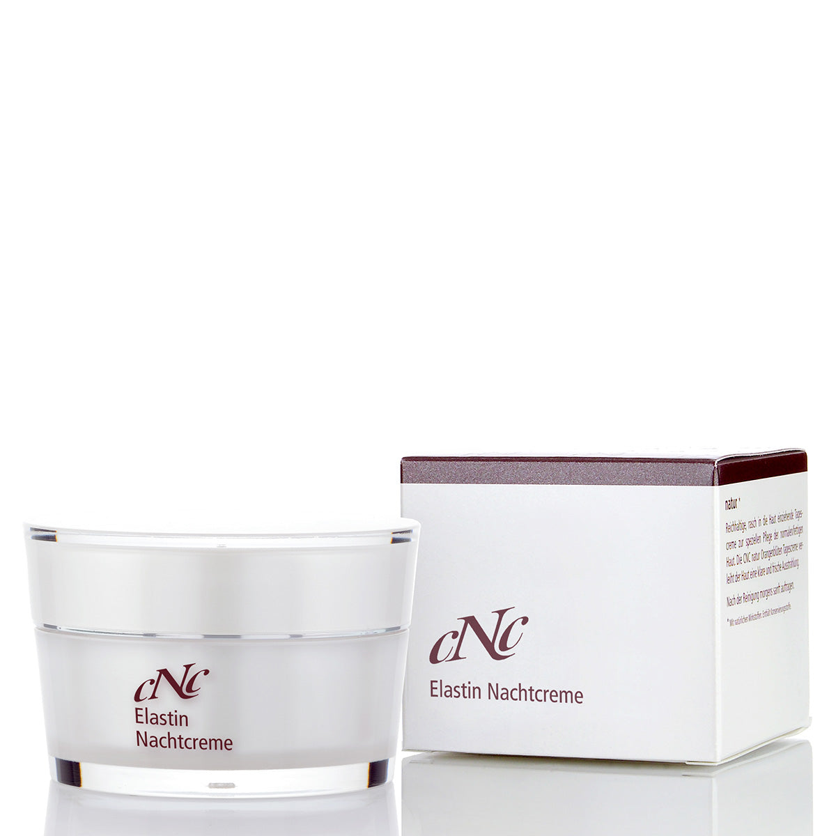 CNC Elastin Nachtcreme – eignet sich besonders bei reifer, regenerationsbedürftiger Haut und für trockene, lipidarme Hauttypen., 50ml, mit Box