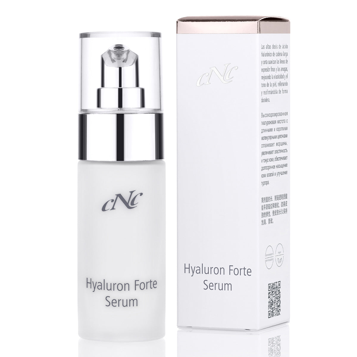 CNC Hyaluron Forte Serum –  Das CNC Hyaluron Forte Serum versorgt Deine Haut intensiv mit Feuchtigkeit – dank einer Kombination aus hochkonzentrierter, kurz- und langkettiger Hyaluronsäure. , 30ml