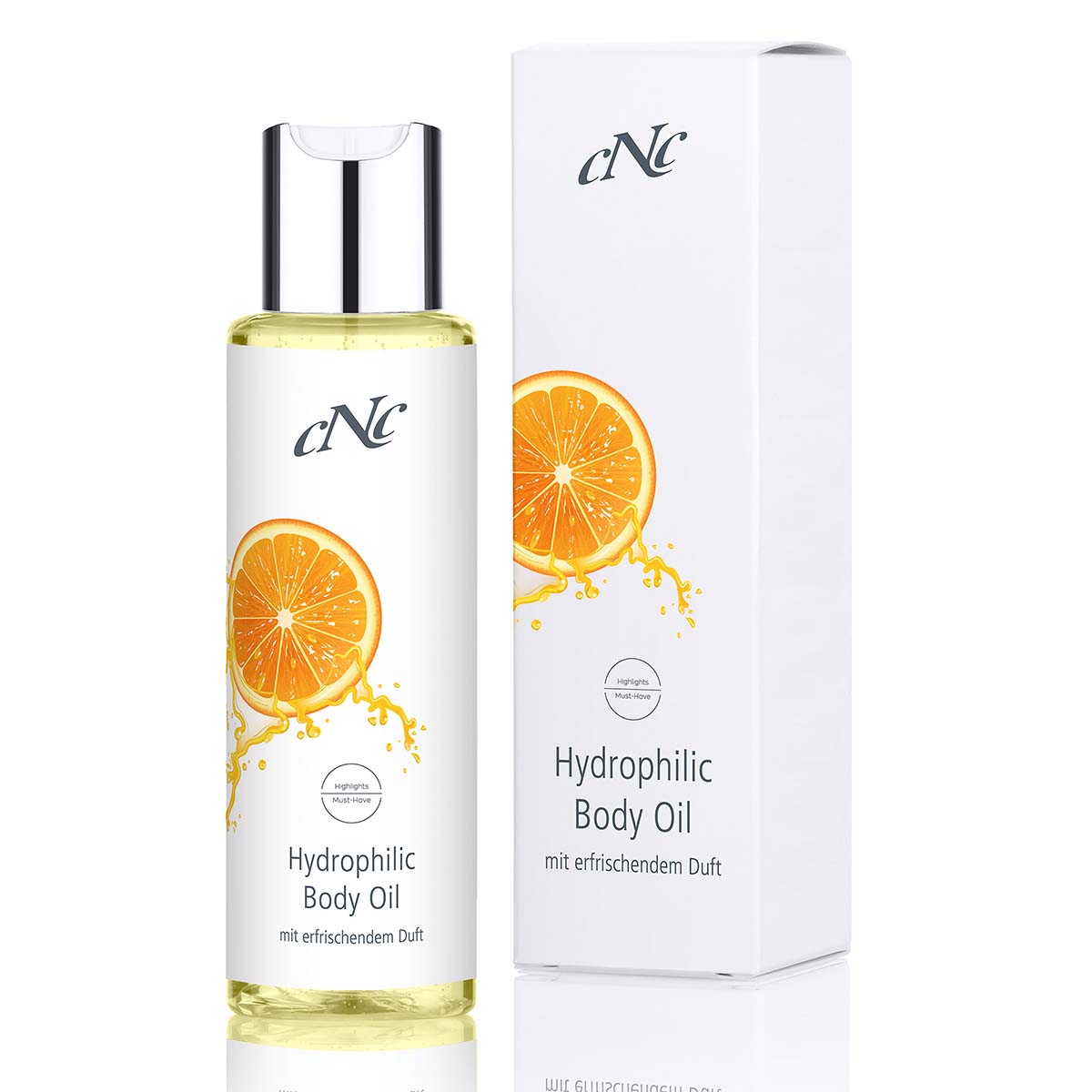 CNC Hydrophilic Body Oil – Schützt die hauteigene Barriere, spendet intensiv Feuchtigkeit, pflegt trockene Haut samtweich und glättet das Hautrelief., 100ml