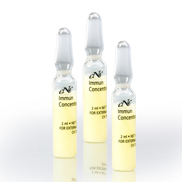 CNC Immun Concentrate Einzelampulle – Es enthält Bestandteile, die besänftigend, stabilisierend und schützend zugleich wirken und ist zudem parfümfrei., 2ml