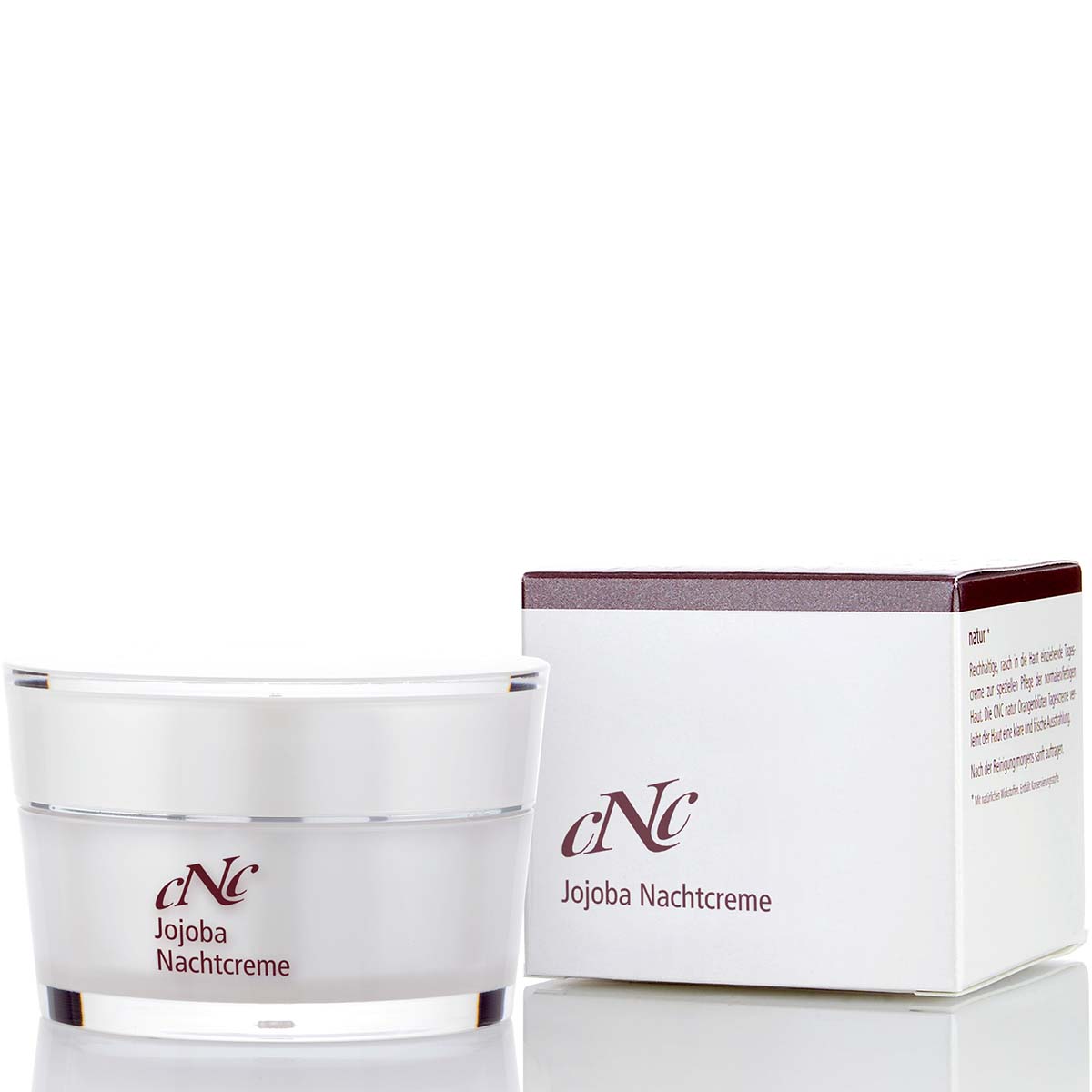 CNC Jojoba Nachtcreme – besonders geeignet für die sehr trockene und/oder schuppende Haut., 50ml, mit Verpackung