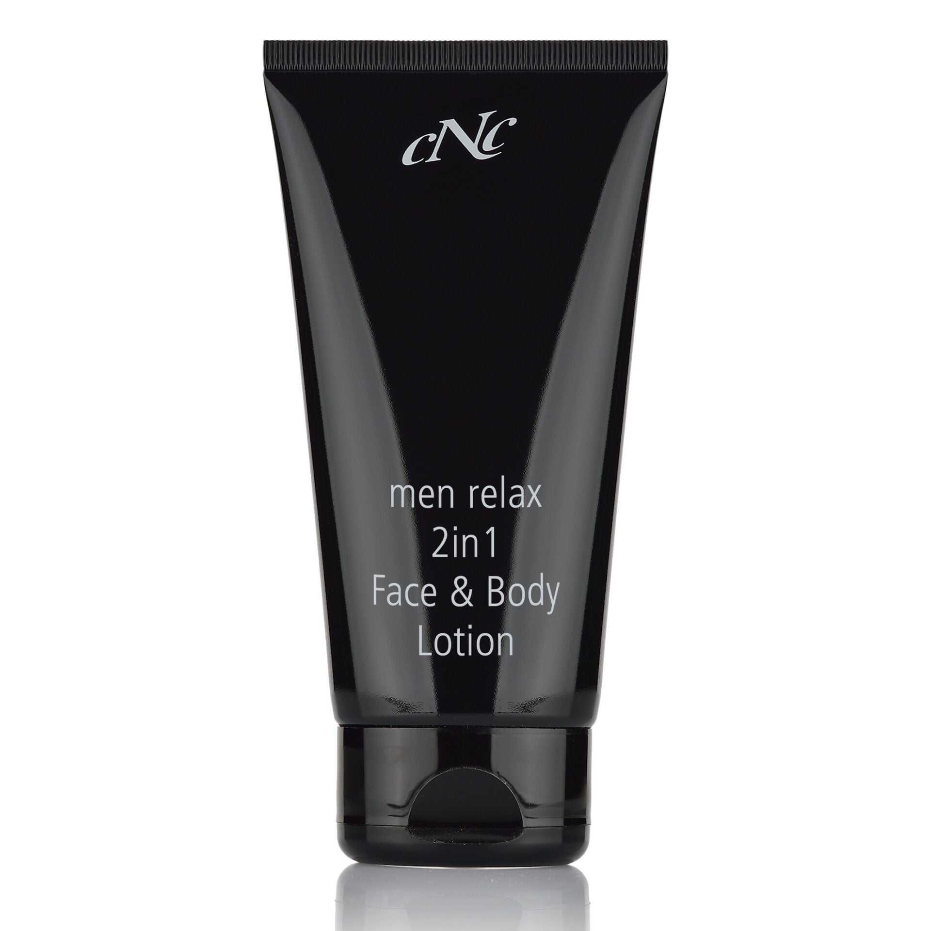 CNC men relax 2in1 Face & Body Lotion – spendet mit natürlichen Ölen und Hyaluronsäure intensiv Feuchtigkeit. Sie pflegt Männerhaut und Barthaare geschmeidig weich., 150ml