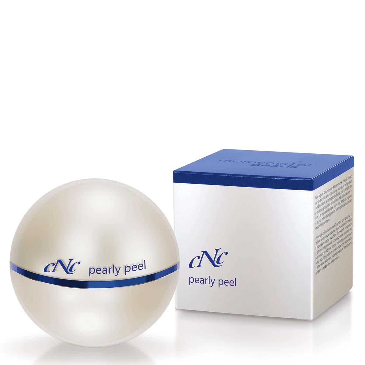 CNC moments of pearls pearly peel – entfernt sanft Hautschüppchen, Schmutzpartikel und Talg, glättet und verfeinert die Haut. , 50ml