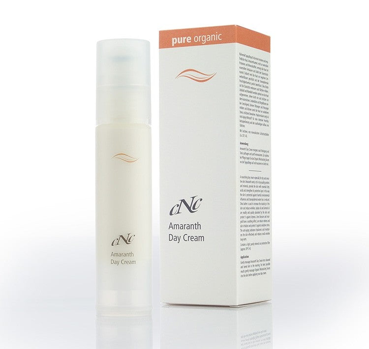 CNC pure organic Amaranth Day Cream – pflegt besonders trockene und empfindliche Haut sanft und zuverlässig., 50ml, mit Umkarton
