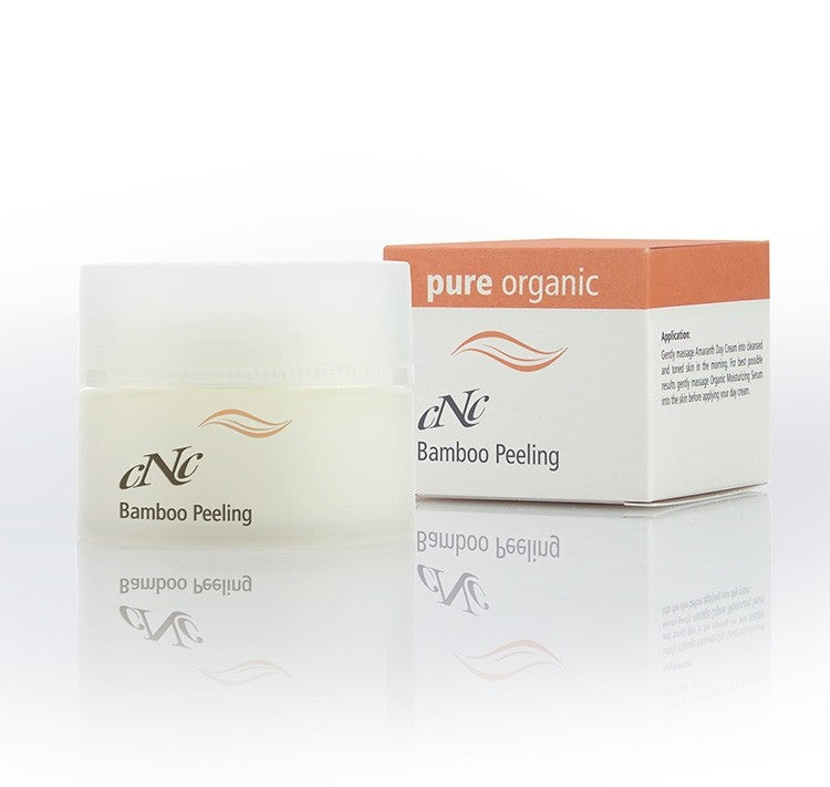 CNC pure organic Bamboo Peeling – befreit die Haut zuverlässig vor überschüssigem Talg, abgestorbenen Hautzellen und Verhornungen., 50ml, Produktverpackung