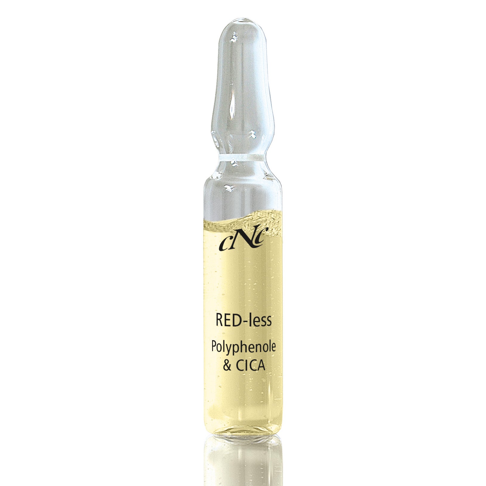 CNC RED-less Polyphenole & CICA Ampullen – Speziell für empfindliche Haut entwickelt, die zu Rötungen neigt. Sorgt für ein gleichmäßigeres Hautbild., 10x2ml, Ampulle