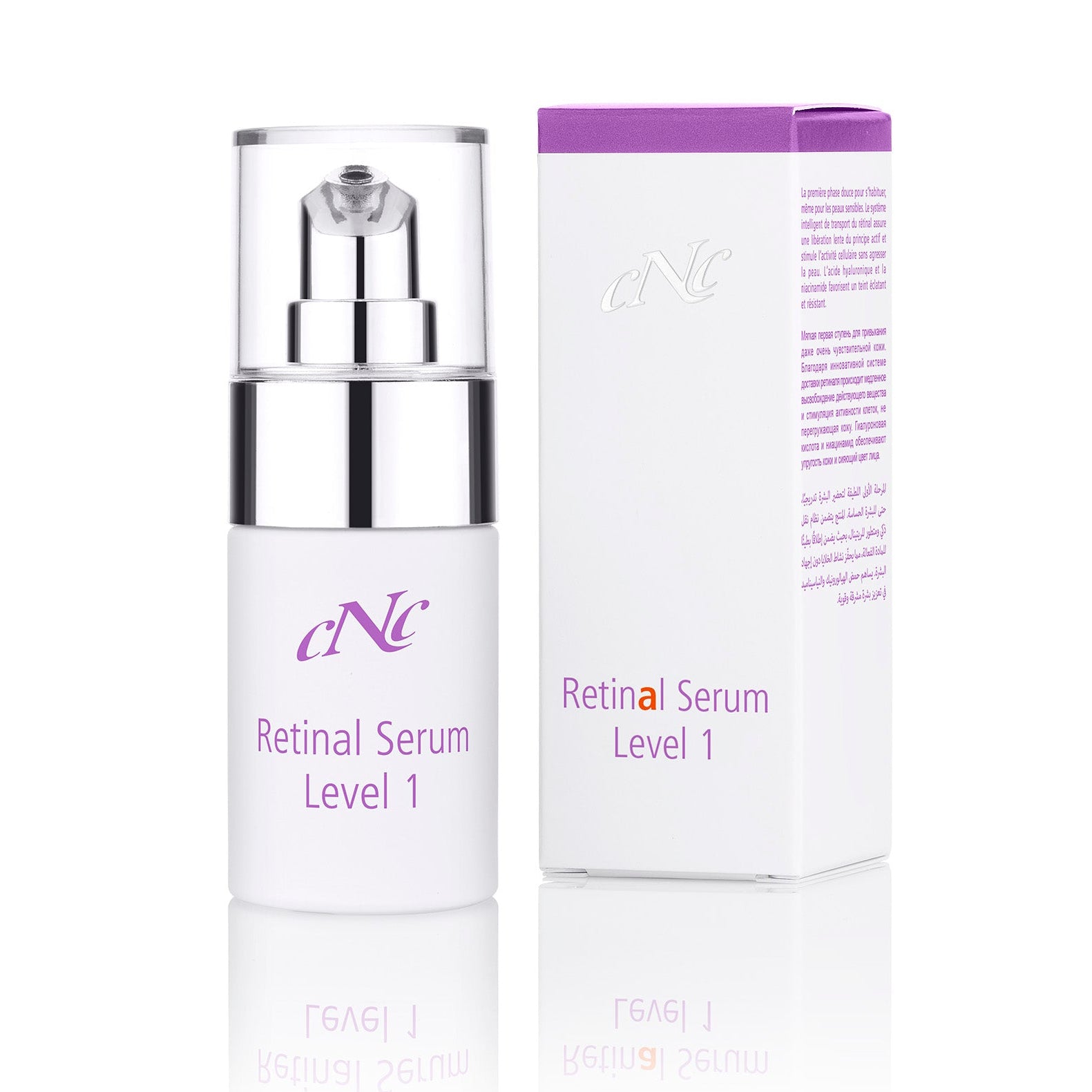 CNC Retinal Serum Level 1 – Anti-Aging Konzentrat, 15ml, Pumpspender und Umkarton