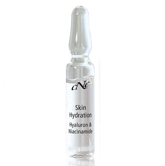 CNC Skin Hydration- Hyaluron & Niacinamide Ampullen – Versorgt die Haut nachhaltig mit wertvoller Feuchtigkeit und hilft, feine Linien und Fältchen sichtbar aufzupolstern., 10x2ml, Ampulle