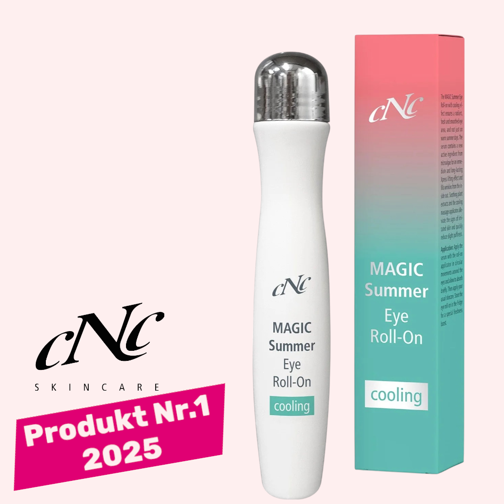 CNC Summer Eye Roll-On cooling – kühlende Pflege mit Massage-Rollapplikator gegen müde Augenpartien, 15ml