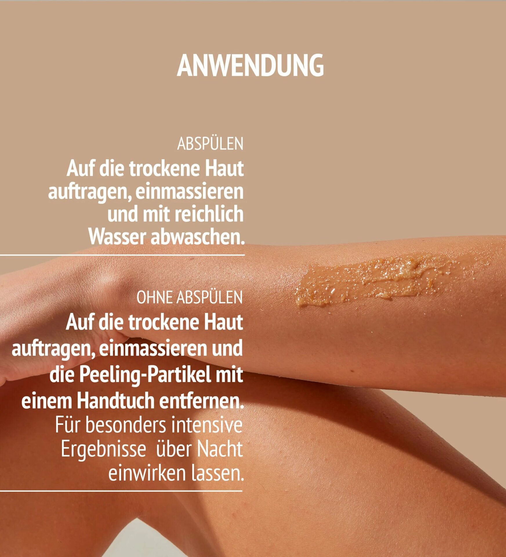 COMFORT ZONE ZONE Body Strategist Peel Scrub – ein exfolierendes Gel mit doppelter Wirkung für ein mechanisches und chemisches Peeling., 50ml, Anwendung