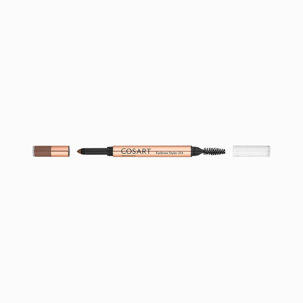 COSART Eyebrow Styler 214 Cappuccino – sorgt für einen natürlichen Augenbrauen Look. Vegan und frei von Parabenen., 4ml, geöffnet