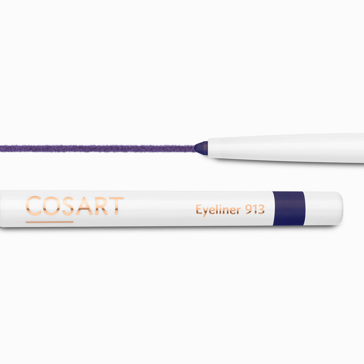 COSART Eyeliner - 913 Pflaume – Nach nur wenigen Minuten auf der Haut ist die Farbe wisch- und wasserfest und hält sehr lange. Vegan, dermatologisch getestet und frei von Parabenen und Mineralölen., 1St.