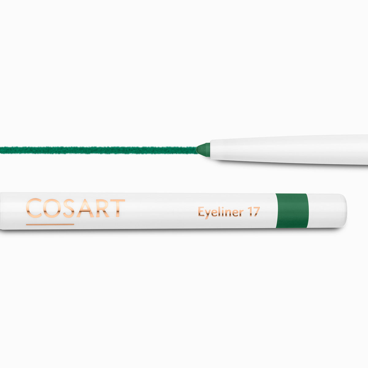 COSART Eyeliner - Evergreen 17 – Nach nur wenigen Minuten auf der Haut ist die Farbe wisch- und wasserfest und hält sehr lange. Vegan, dermatologisch getestet und frei von Parabenen und Mineralölen., 1St.