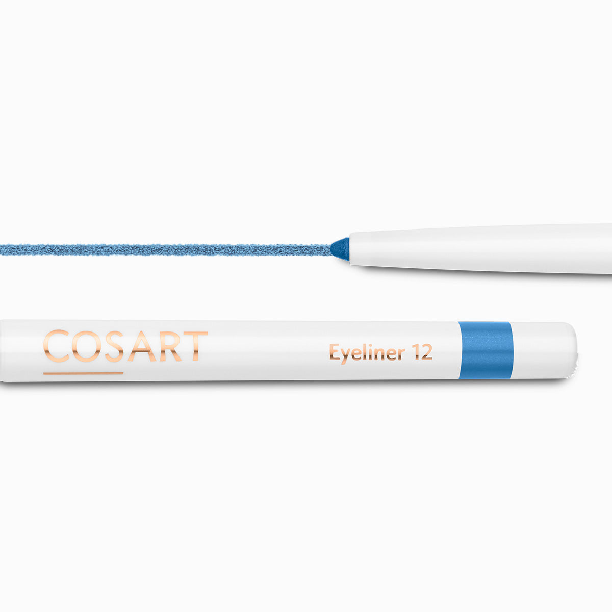 COSART Eyeliner - Ice Blue 12 – Nach nur wenigen Minuten auf der Haut ist die Farbe wisch- und wasserfest und hält sehr lange. Vegan, dermatologisch getestet und frei von Parabenen und Mineralölen., 1St.