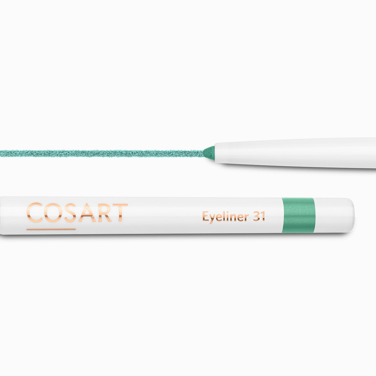 COSART Eyeliner - Jade 31 – Nach nur wenigen Minuten auf der Haut ist die Farbe wisch- und wasserfest und hält sehr lange. Vegan, dermatologisch getestet und frei von Parabenen und Mineralölen., 1St.