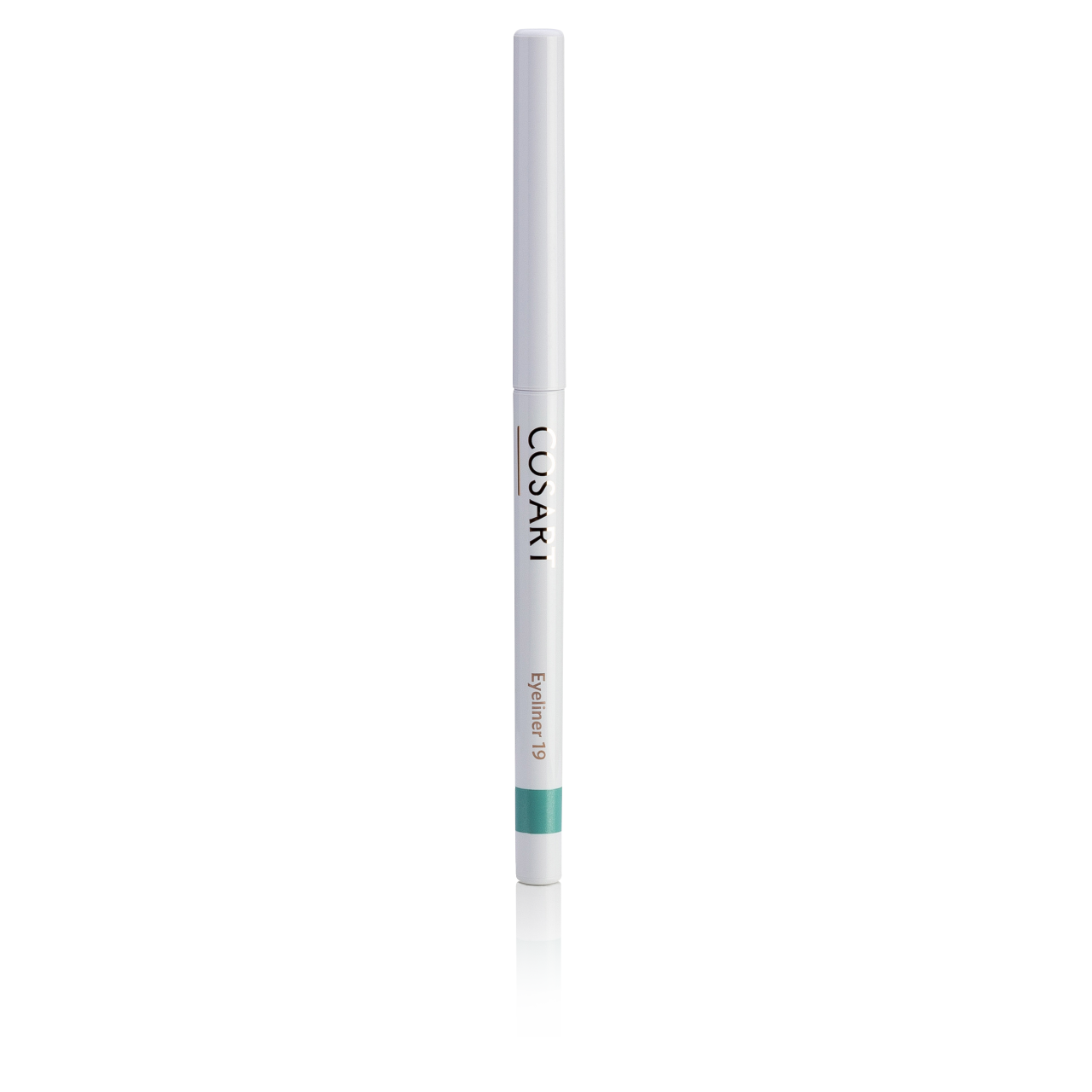 COSART Eyeliner - sea green 19 – Nach nur wenigen Minuten auf der Haut ist die Farbe wisch- und wasserfest und hält sehr lange. Vegan, dermatologisch getestet und frei von Parabenen und Mineralölen., 1St., 1