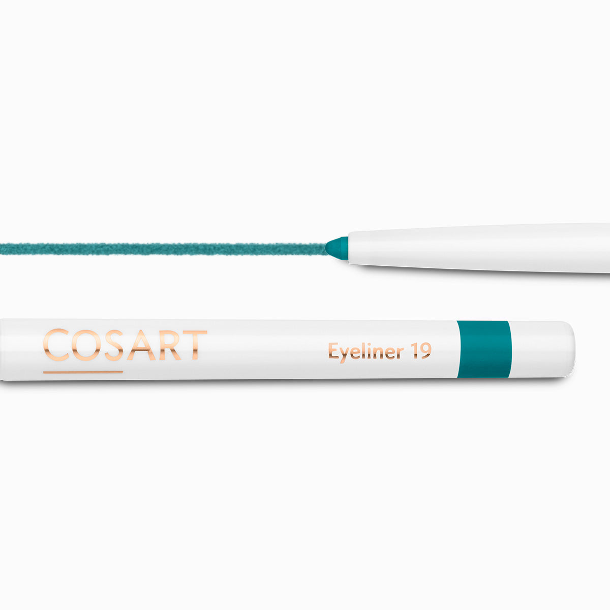 COSART Eyeliner - sea green 19 – Nach nur wenigen Minuten auf der Haut ist die Farbe wisch- und wasserfest und hält sehr lange. Vegan, dermatologisch getestet und frei von Parabenen und Mineralölen., 1St.