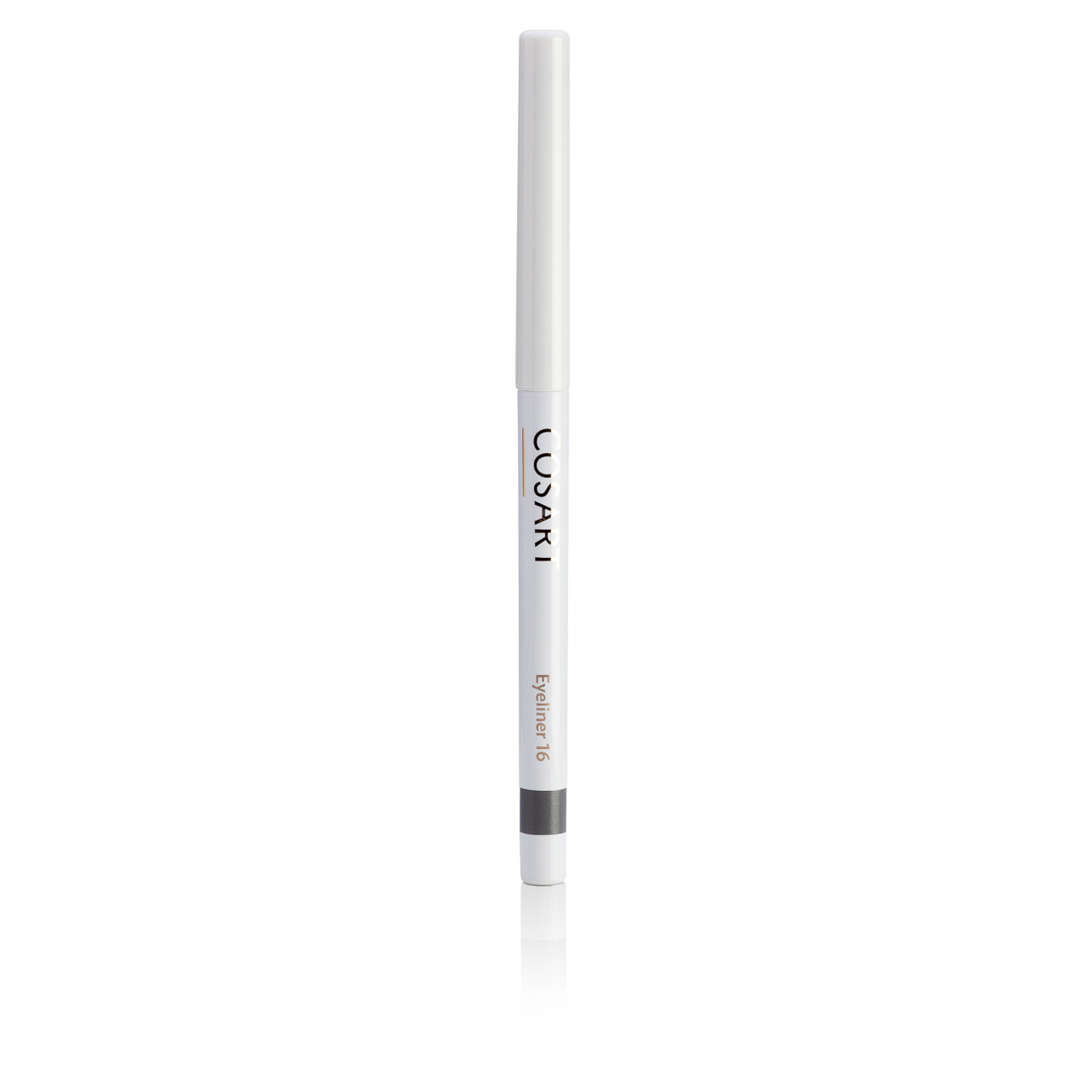 COSART Eyeliner - soft grey 16 – Nach nur wenigen Minuten auf der Haut ist die Farbe wisch- und wasserfest und hält sehr lange. Vegan, dermatologisch getestet und frei von Parabenen und Mineralölen., 1St., 1